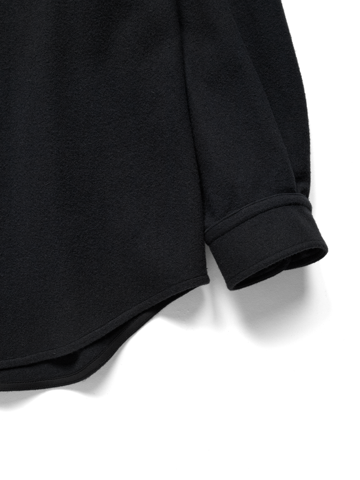 Super180’s WOOL FLEECE SHIRTS｜INK BLACK