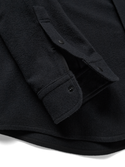 Super180’s WOOL FLEECE SHIRTS｜INK BLACK