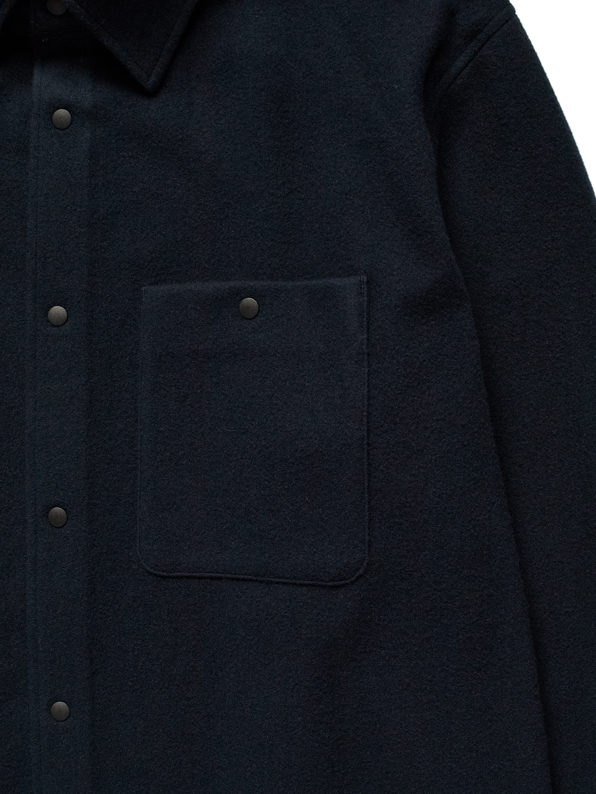 Super180’s WOOL FLEECE SHIRTS｜NAVY