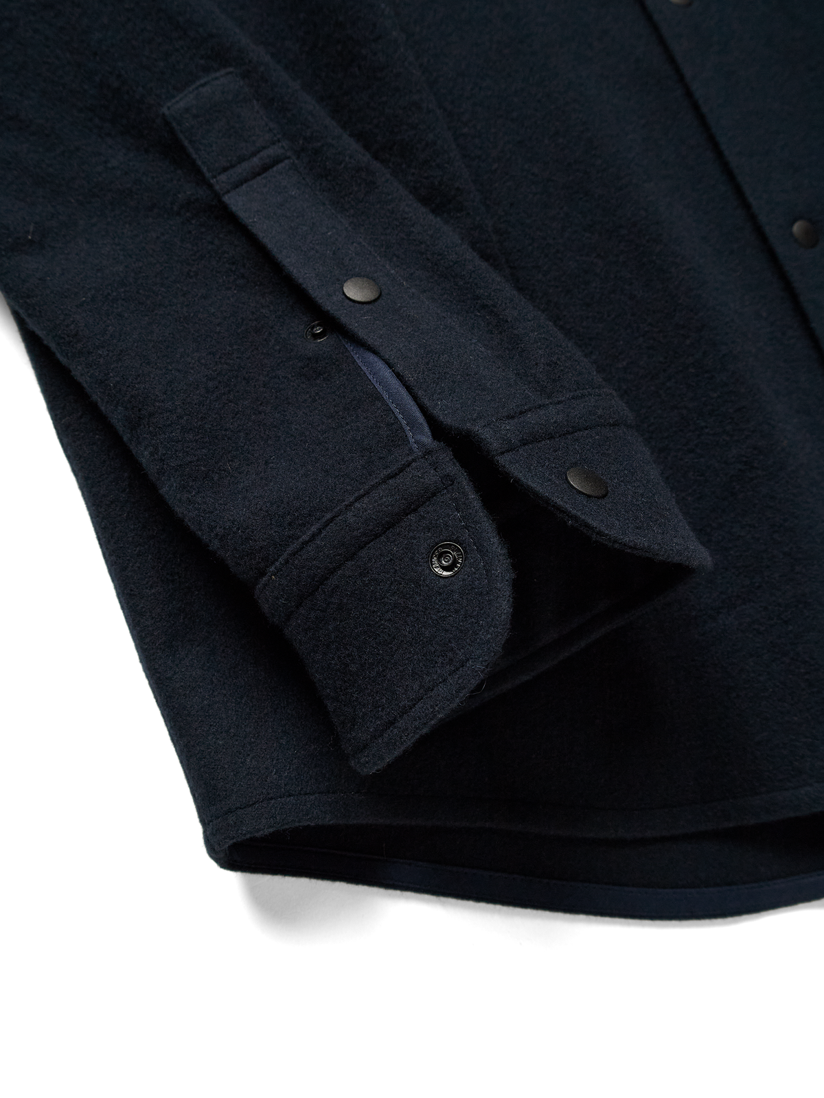 Super180’s WOOL FLEECE SHIRTS｜NAVY