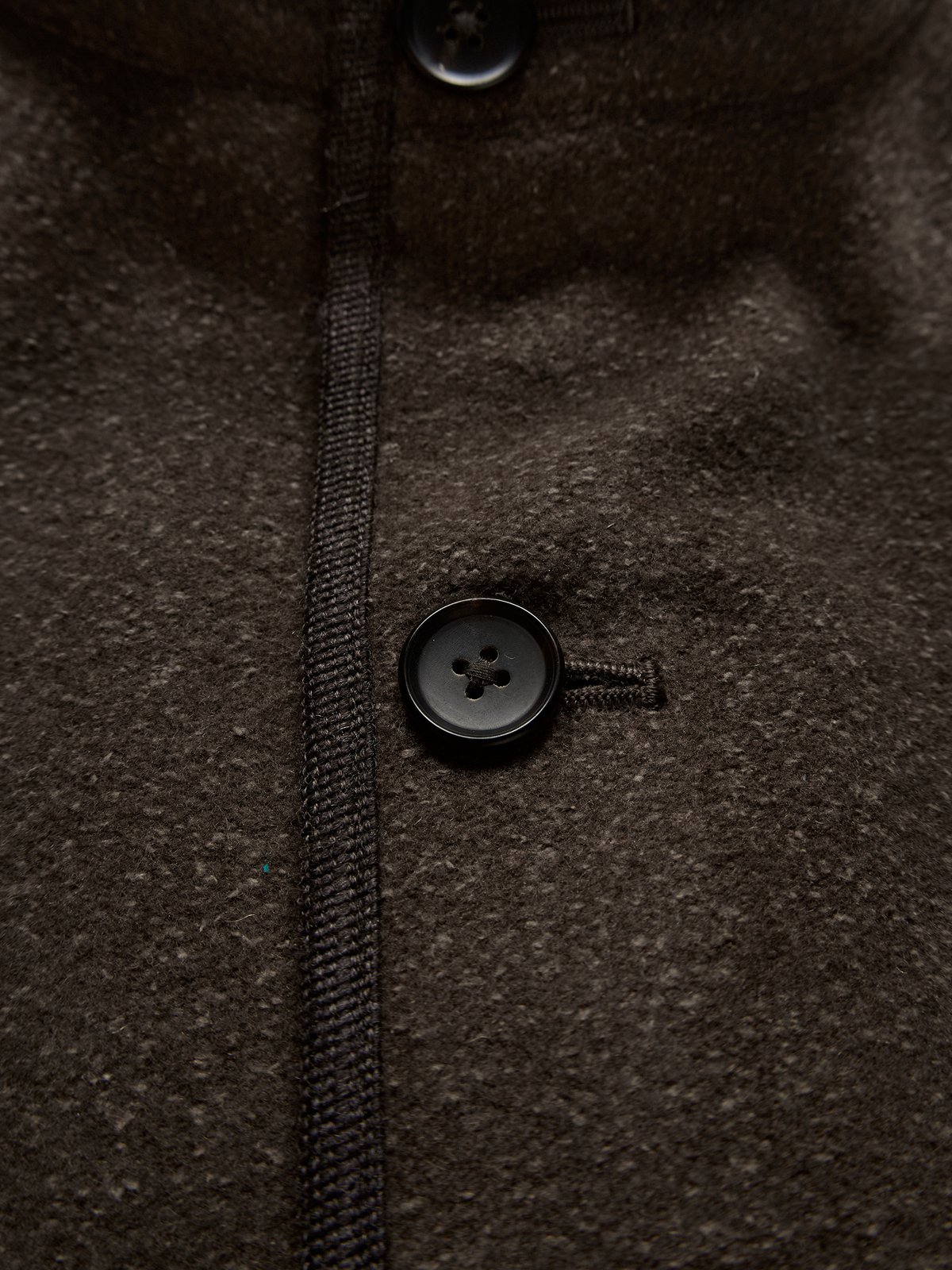 Super140's WOOL/SILK PILE MOSSER VEST｜BROWN