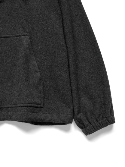 Super180’s WOOL FLEECE PULLOVER for WOMEN｜TOP GRAY