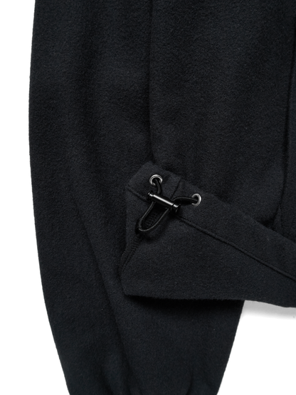 Super180’s WOOL FLEECE PULLOVER for WOMEN｜INK BLACK