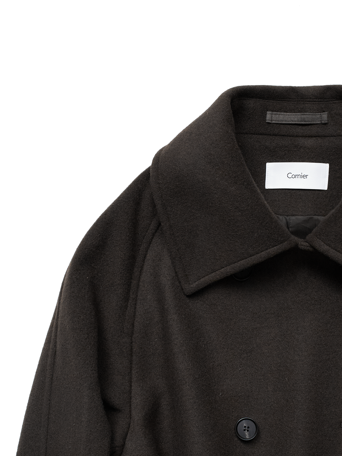 WOOL MOSSER CONVERTIBLE COLLER COAT for WOMEN｜DARK UMBER