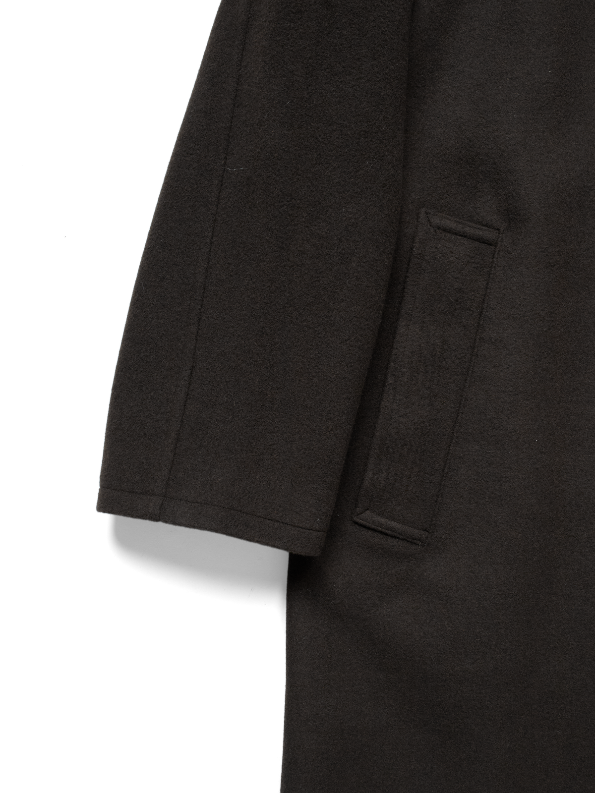 WOOL MOSSER CONVERTIBLE COLLER COAT for WOMEN｜DARK UMBER