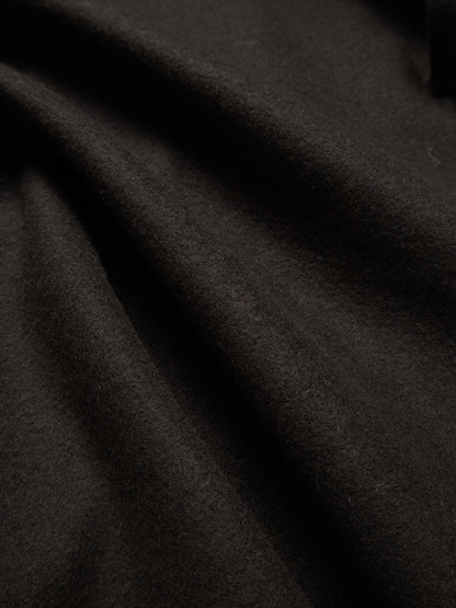 WOOL MOSSER CONVERTIBLE COLLER COAT for WOMEN｜DARK UMBER