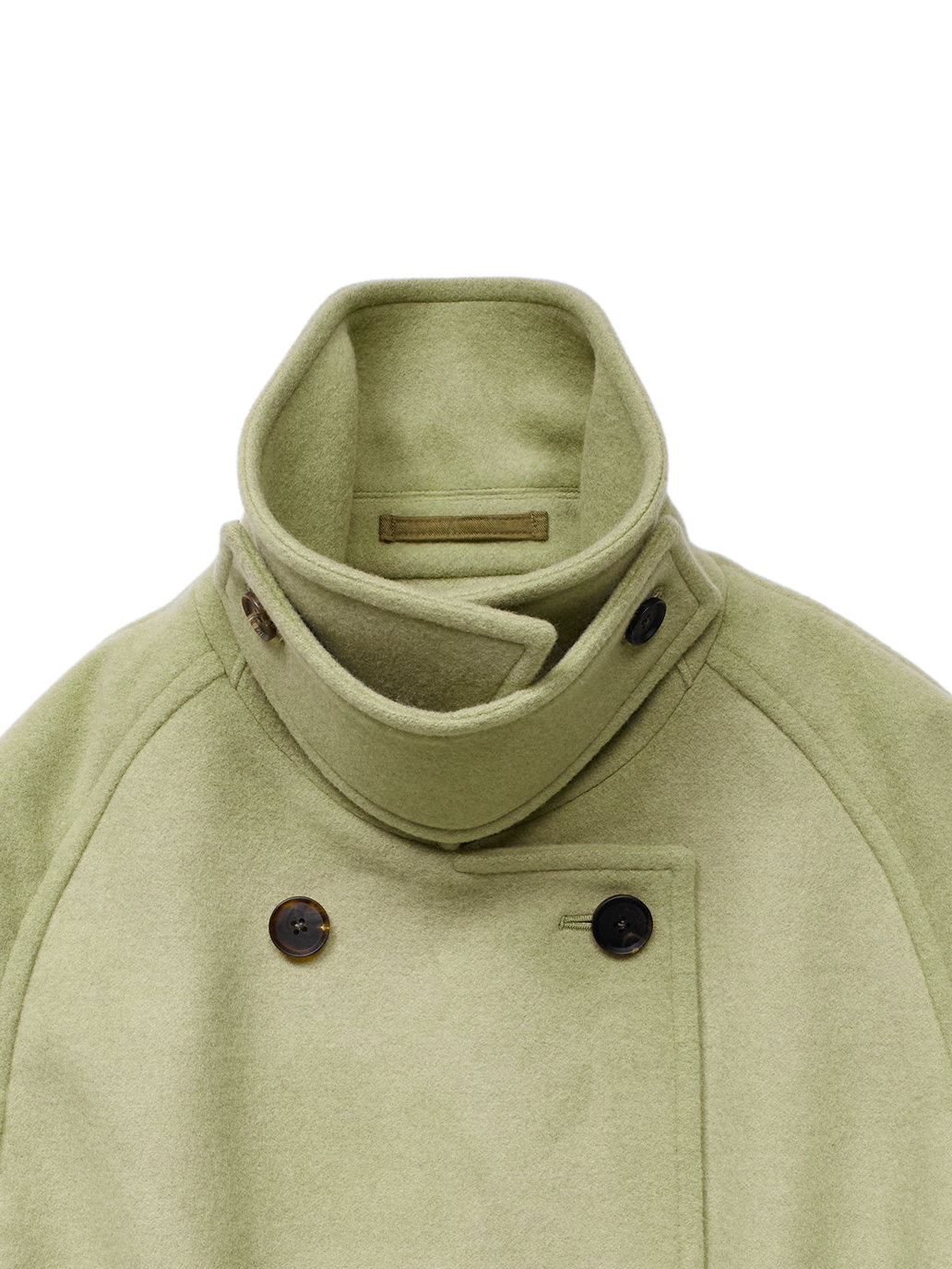 WOOL MOSSER CONVERTIBLE COLLER COAT for WOMEN｜PALE PISTACHIO