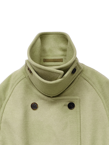 WOOL MOSSER CONVERTIBLE COLLER COAT for WOMEN｜PALE PISTACHIO