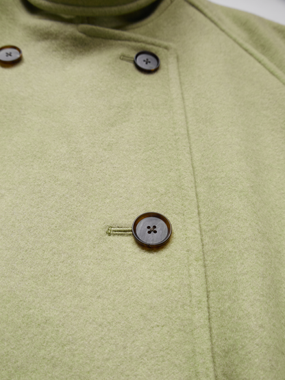WOOL MOSSER CONVERTIBLE COLLER COAT for WOMEN｜PALE PISTACHIO