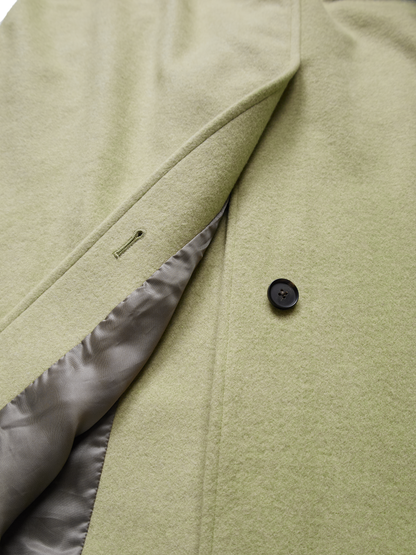 WOOL MOSSER CONVERTIBLE COLLER COAT for WOMEN｜PALE PISTACHIO
