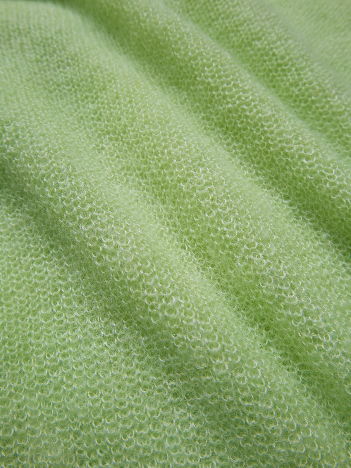 MOHAIR/SILK POLO SHIRTS｜MINT