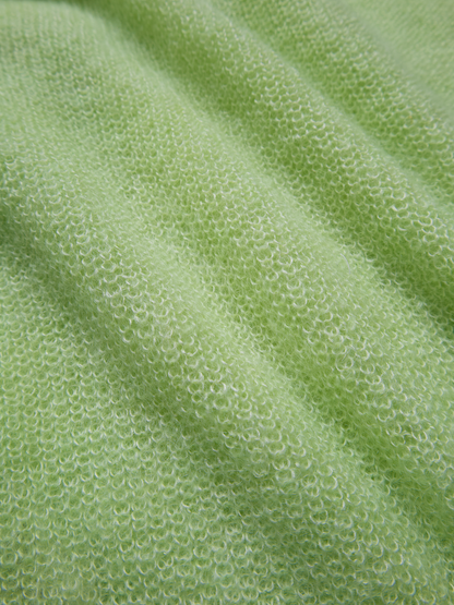 MOHAIR/SILK POLO SHIRTS｜MINT