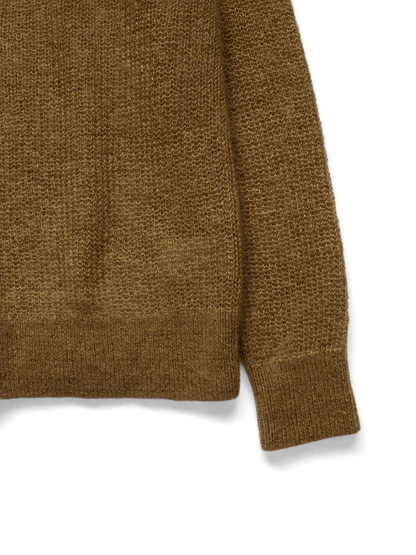MOHAIR/SILK POLO SHIRTS｜CAMEL
