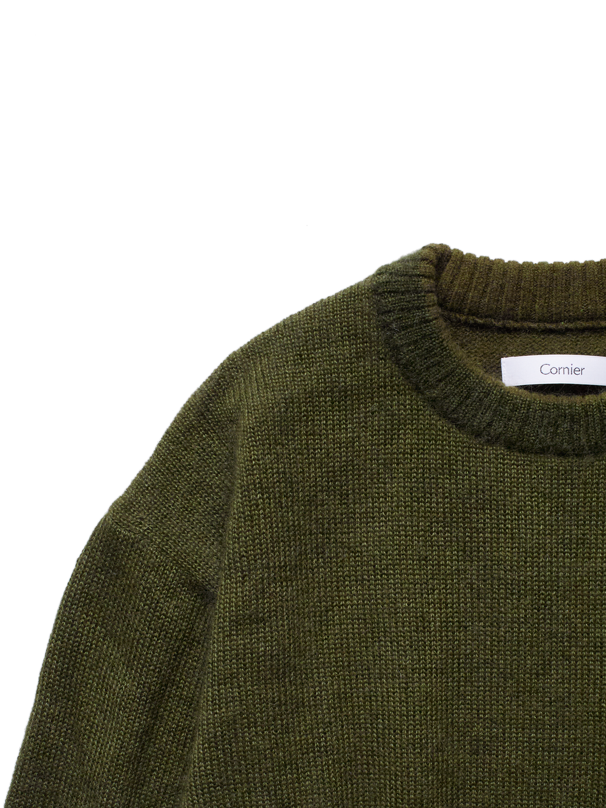 WOOL/MOHAIR/SILK SWEATER｜KHAKI