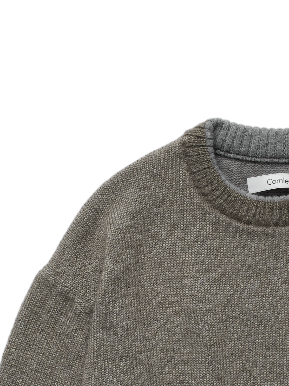 WOOL/MOHAIR/SILK SWEATER｜ASH MOCHA
