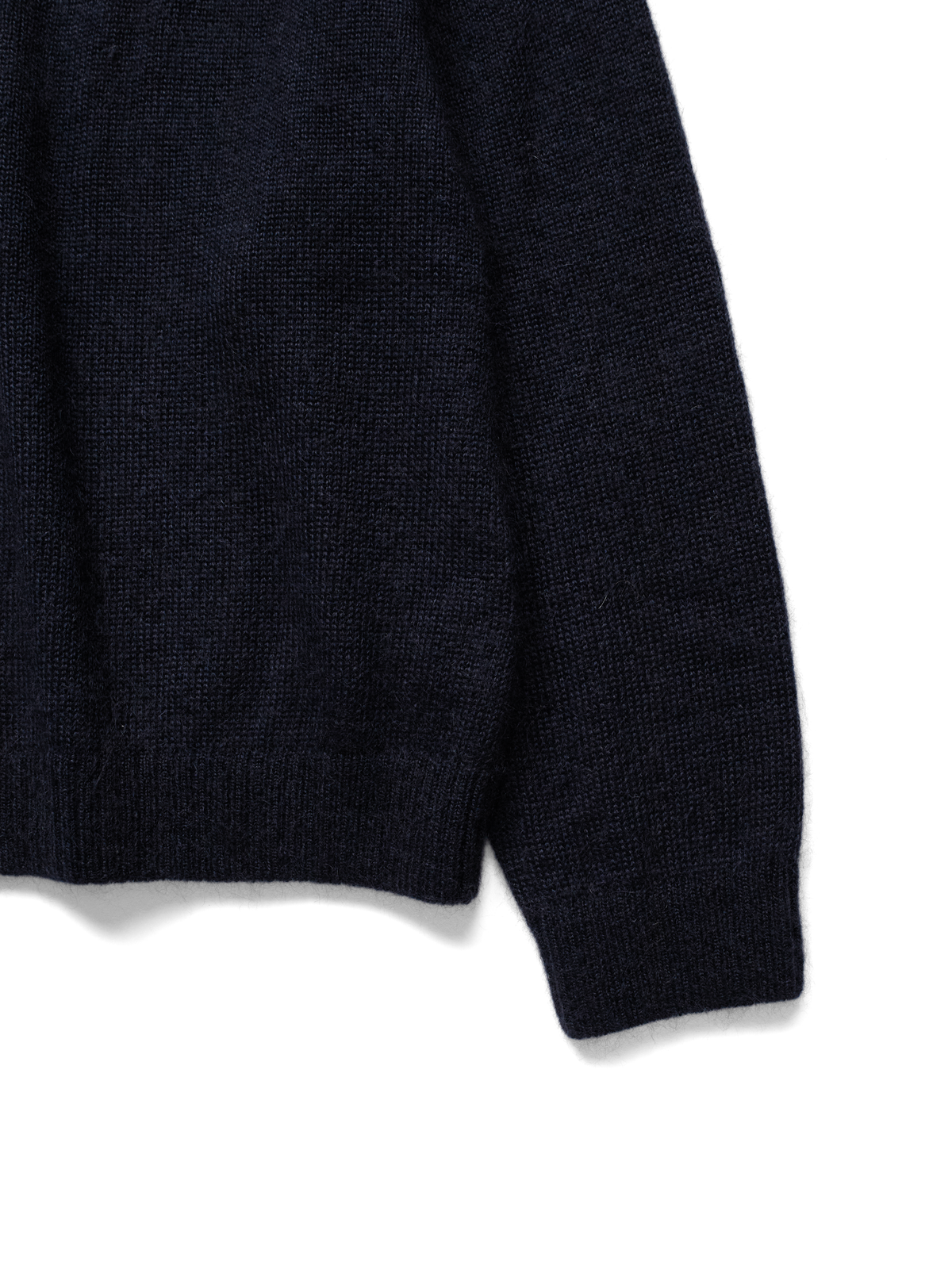 WOOL/MOHAIR/SILK SWEATER｜NAVY
