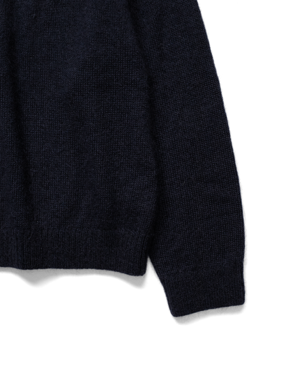 WOOL/MOHAIR/SILK SWEATER｜NAVY
