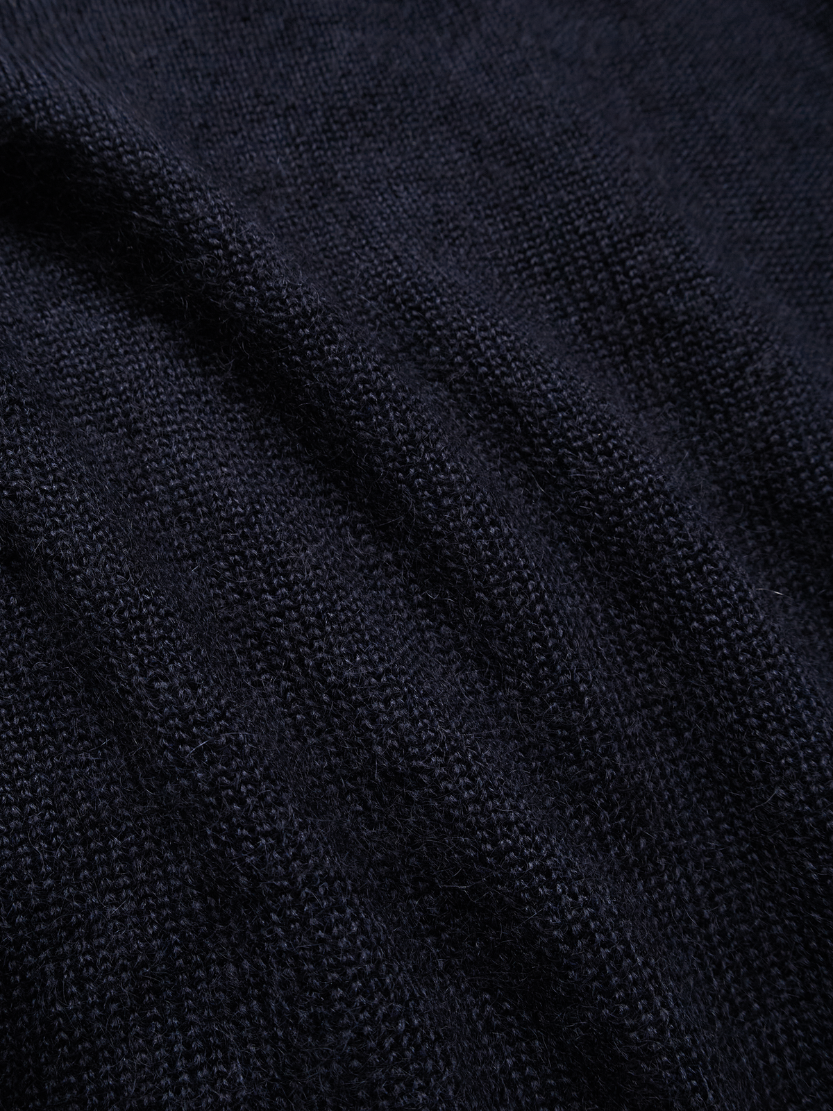 WOOL/MOHAIR/SILK SWEATER｜NAVY