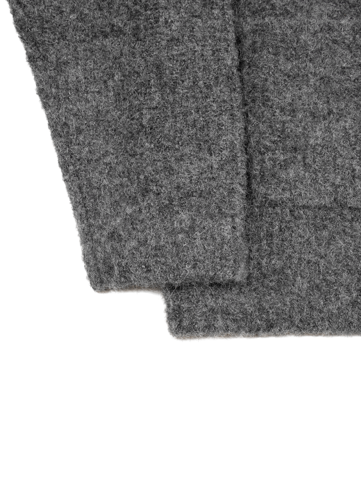 ALPACA/WOOL V-NECK CARDIGAN｜CHARCOAL