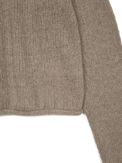 CASHMERE/SABLE V-NECK SWEATER｜NATURAL