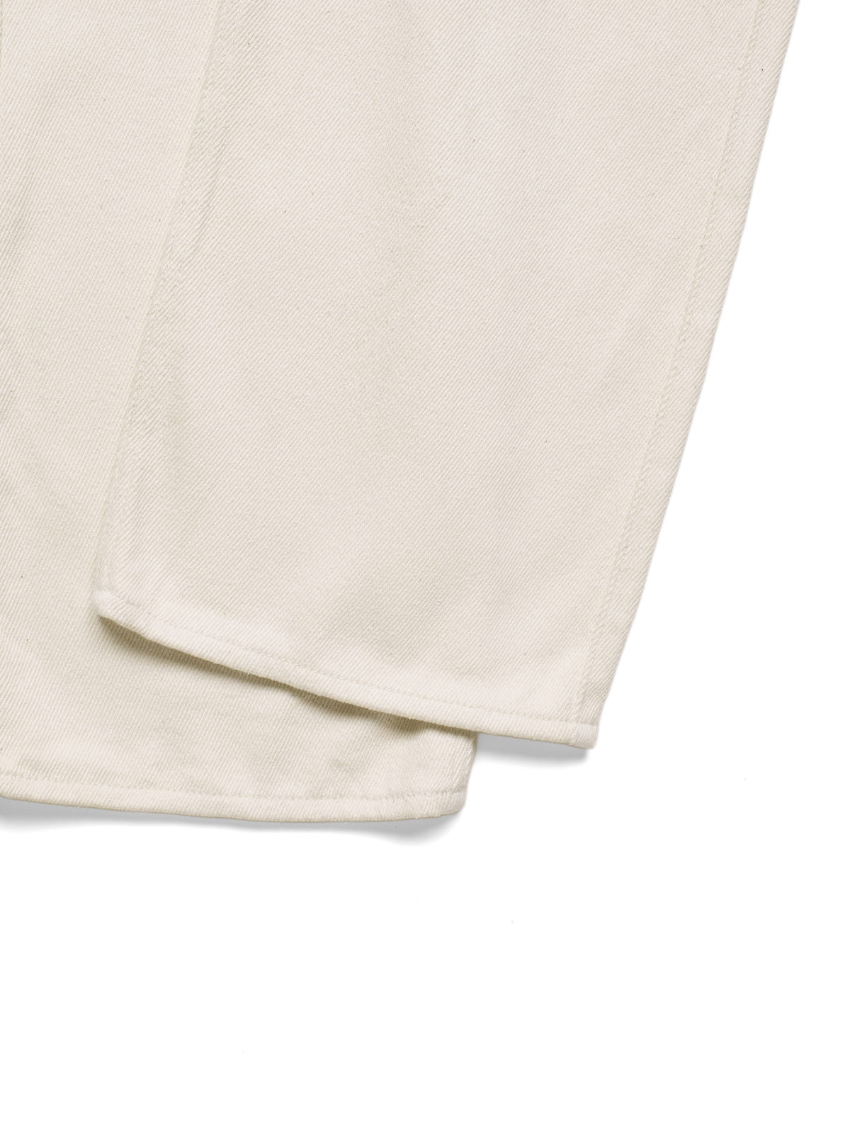 SILK NEP DENIM PANTS for WOMEN｜WHITE