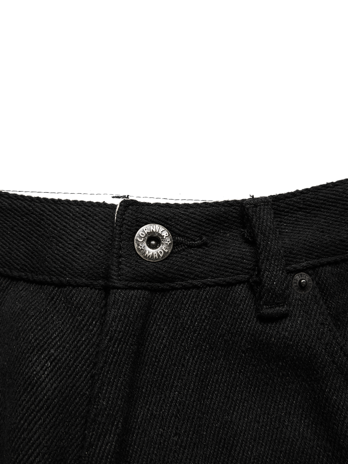 SILK NEP DENIM PANTS for WOMEN｜BLACK