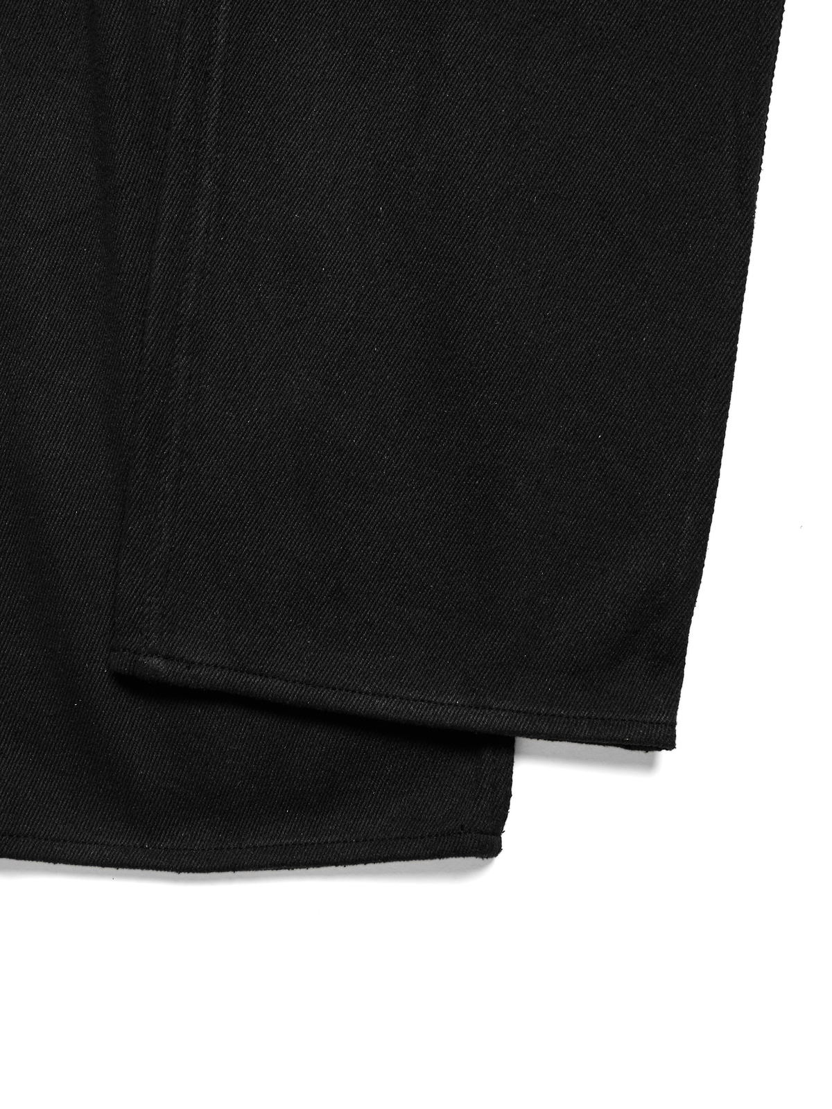 SILK NEP DENIM PANTS for WOMEN｜BLACK
