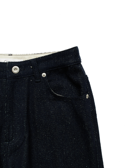 SILK NEP DENIM PANTS for WOMEN｜DARK NAVY