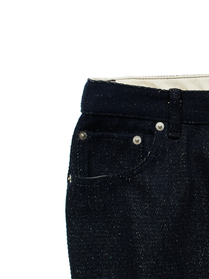 SILK NEP DENIM PANTS for WOMEN｜DARK NAVY
