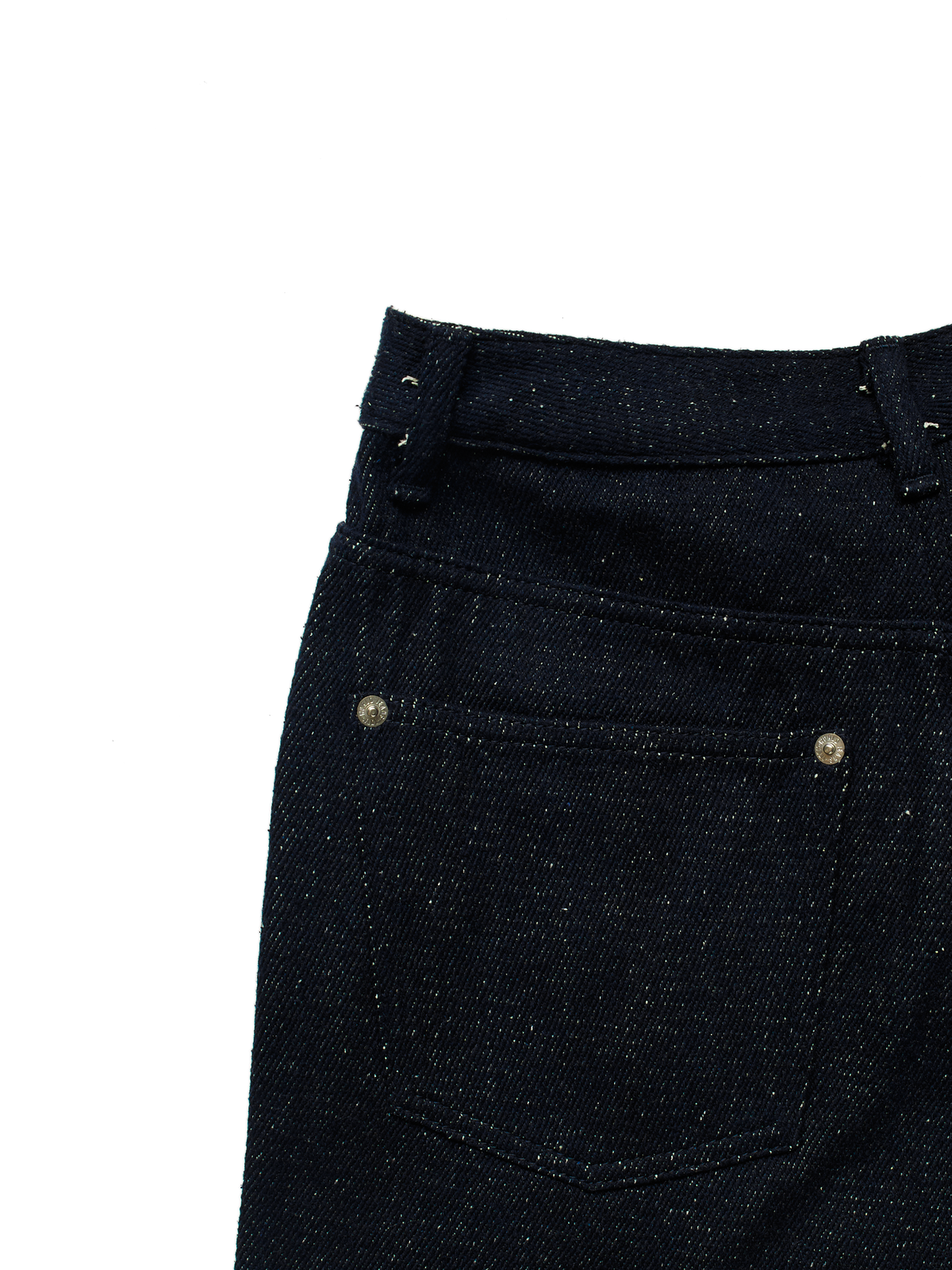 SILK NEP DENIM PANTS for WOMEN｜DARK NAVY