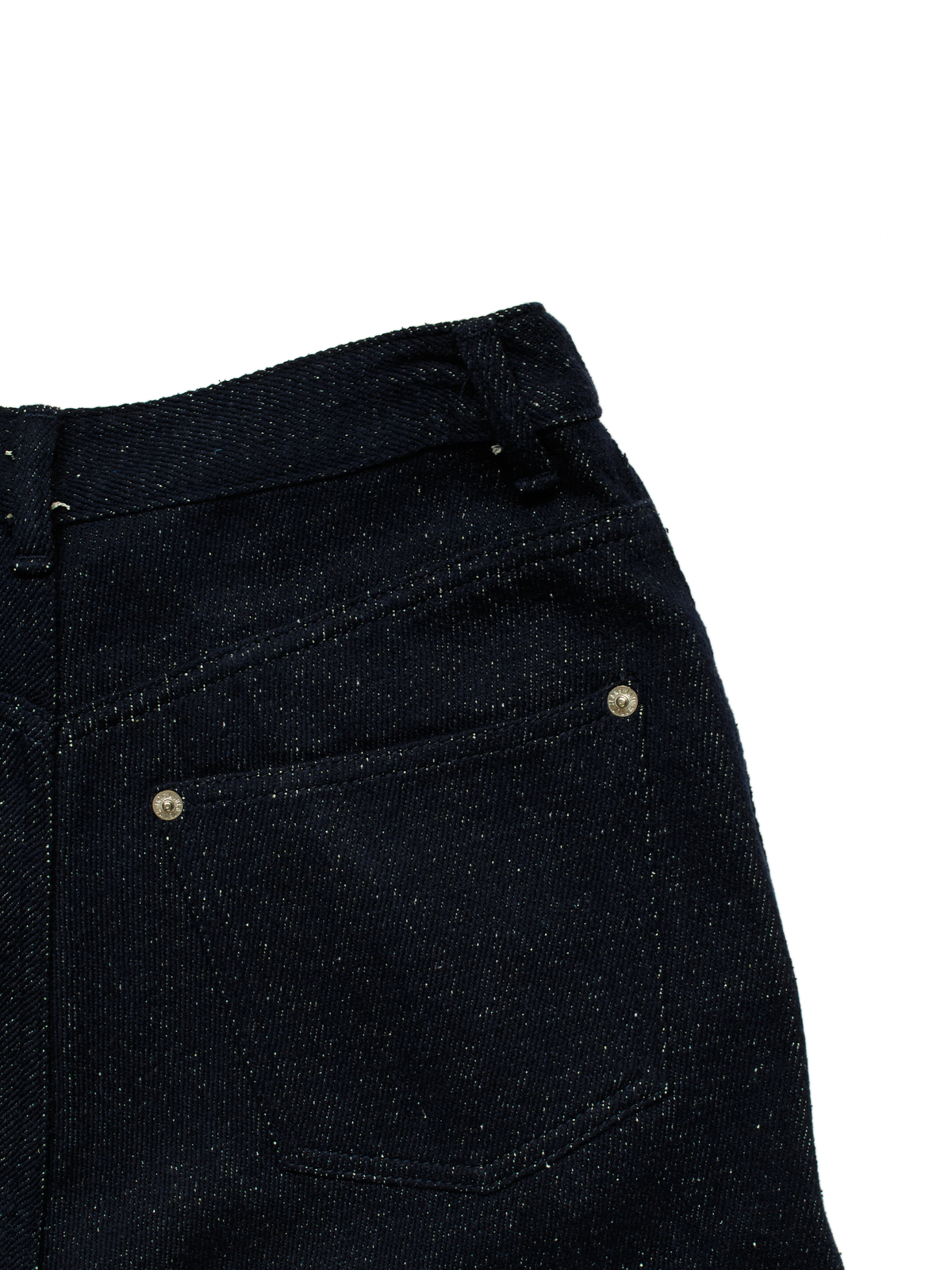 SILK NEP DENIM PANTS for WOMEN｜DARK NAVY