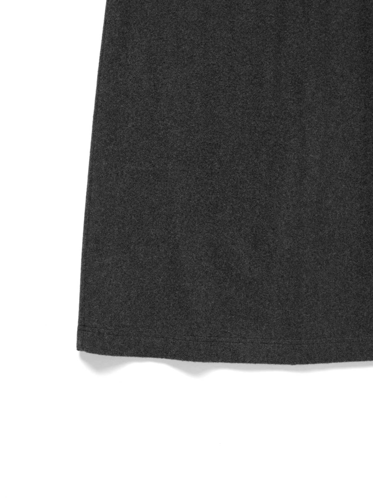 Super180’s WOOL FLEECE SKIRT｜TOP GRAY