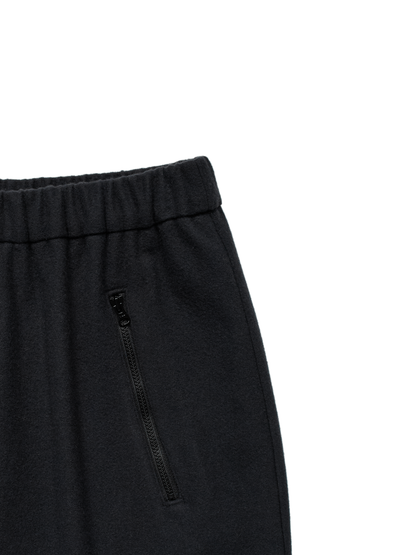 Super180’s WOOL FLEECE SKIRT｜INK BLACK