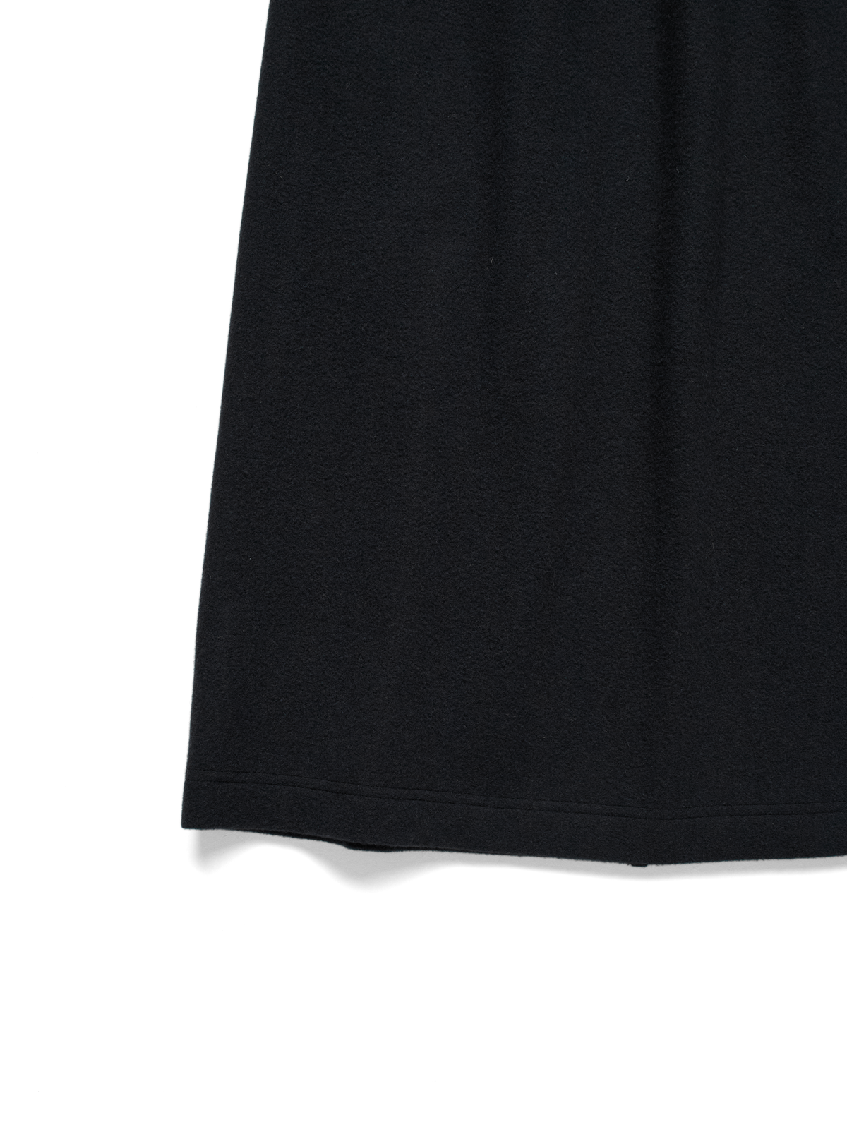 Super180’s WOOL FLEECE SKIRT｜INK BLACK
