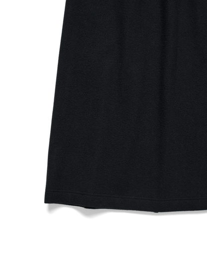 Super180’s WOOL FLEECE SKIRT｜INK BLACK