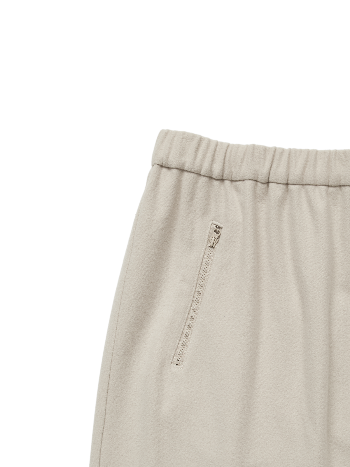 Super180’s WOOL FLEECE SKIRT｜PARCHMENT