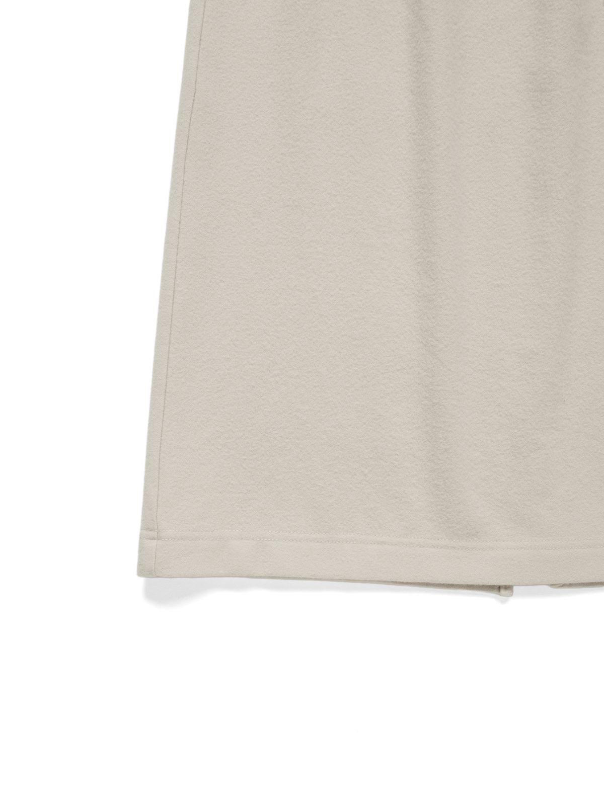 Super180’s WOOL FLEECE SKIRT｜PARCHMENT