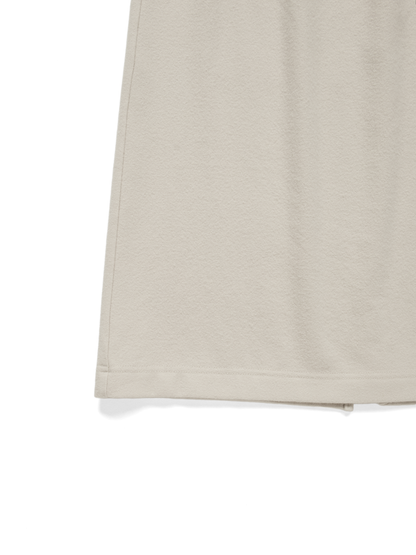 Super180’s WOOL FLEECE SKIRT｜PARCHMENT