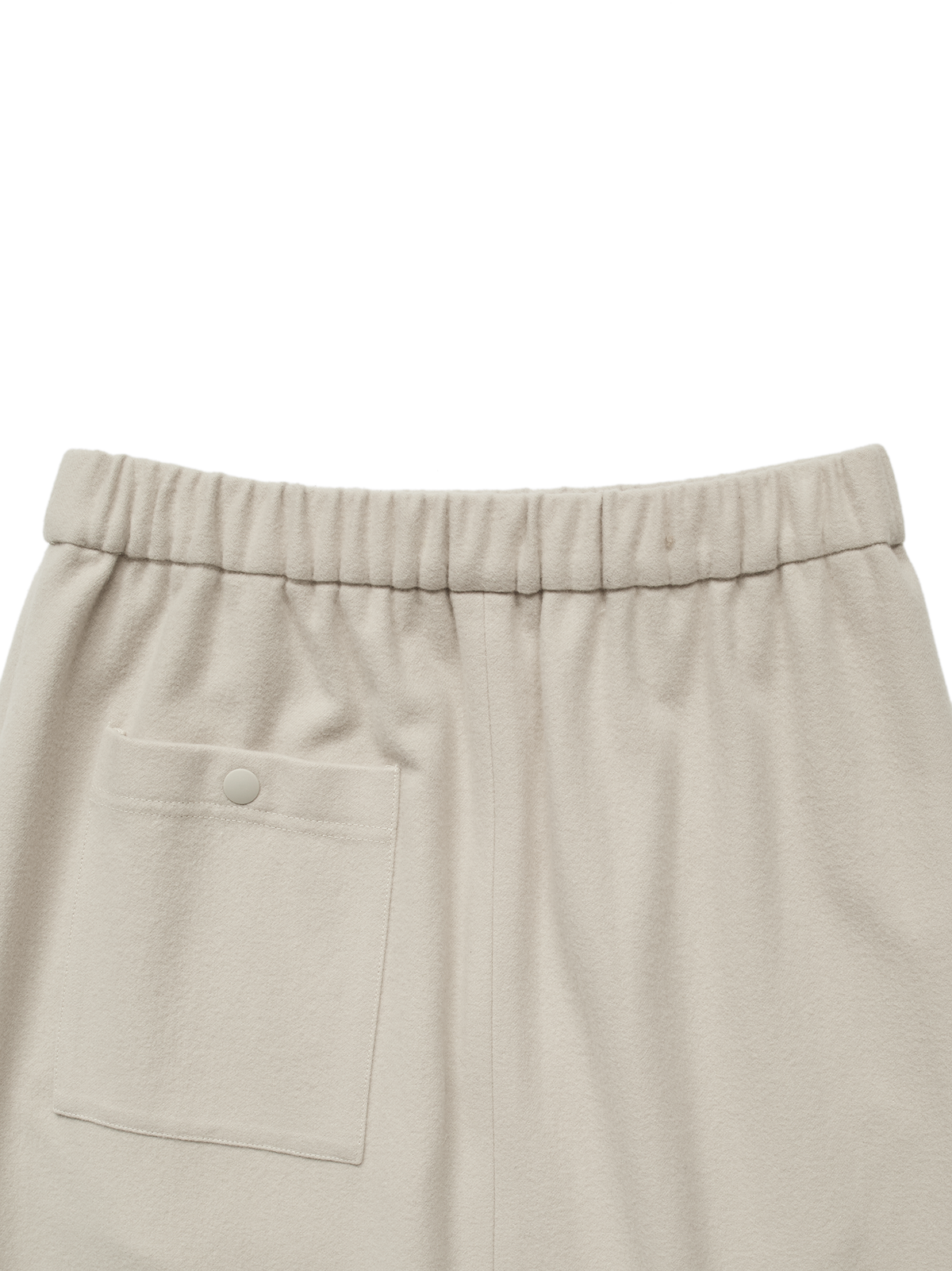 Super180’s WOOL FLEECE SKIRT｜PARCHMENT