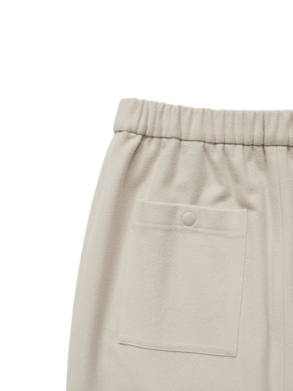 Super180’s WOOL FLEECE SKIRT｜PARCHMENT