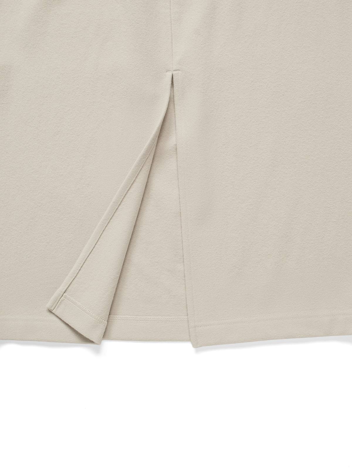 Super180’s WOOL FLEECE SKIRT｜PARCHMENT