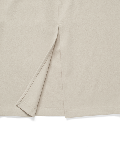Super180’s WOOL FLEECE SKIRT｜PARCHMENT