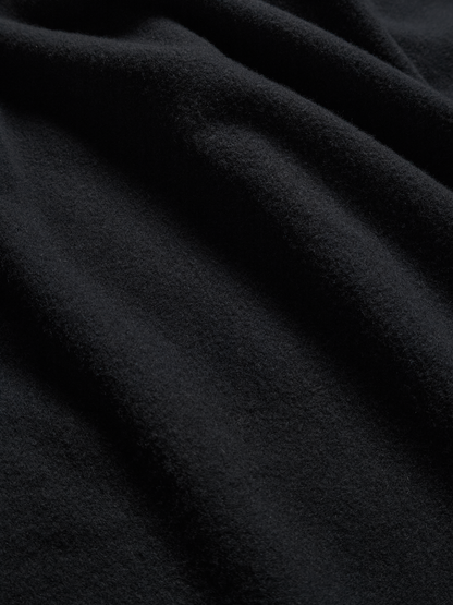 Super180’s WOOL FLEECE SKIRT｜INK BLACK