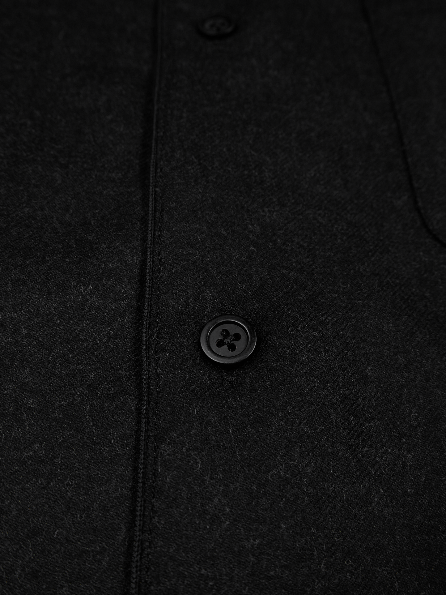 Super160's WORSTED WOOL VIYELLA SHIRTS｜TOP BLACK