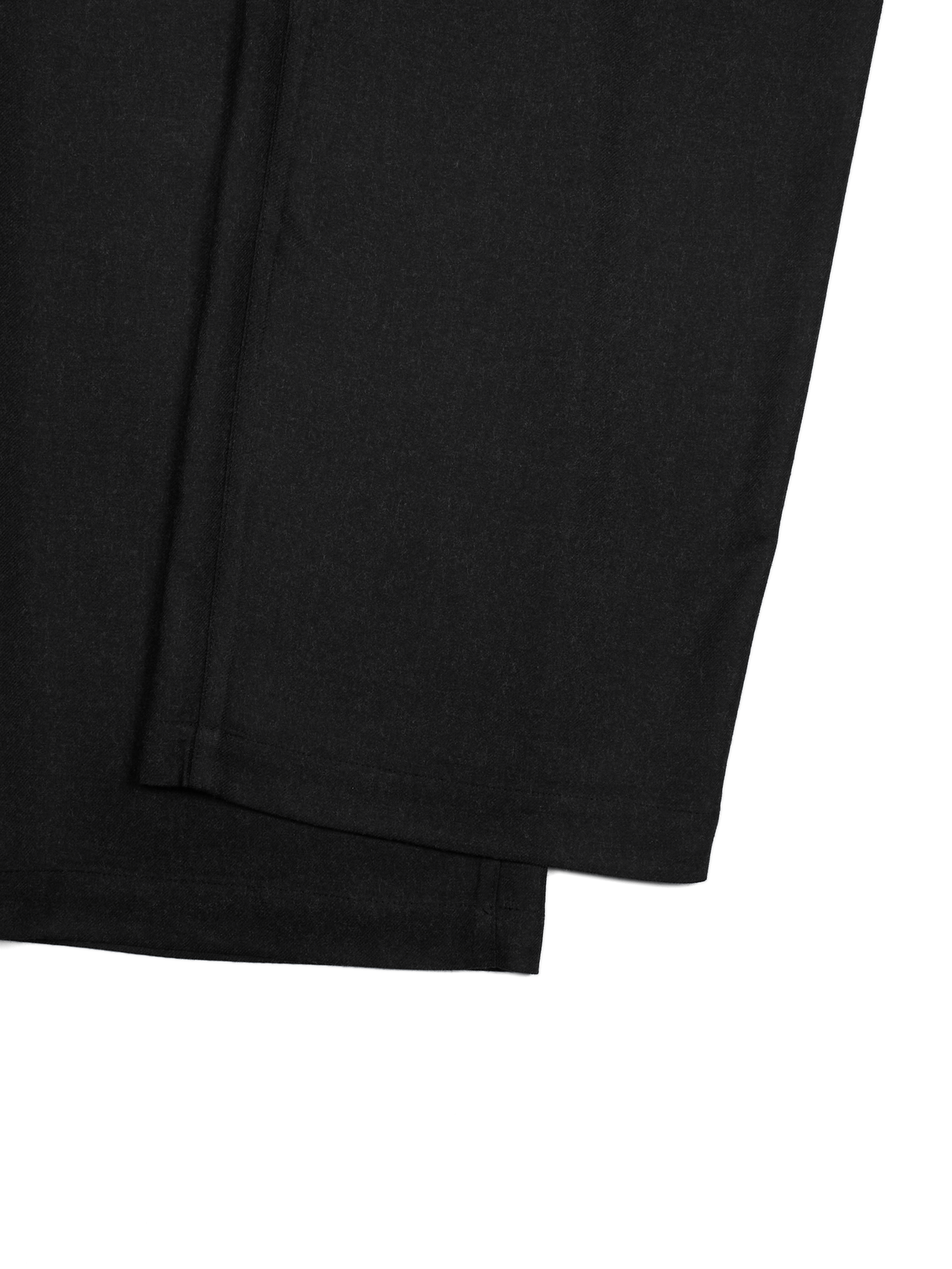 Super160's WORSTED WOOL VIYELLA EASY PANTS｜TOP BLACK