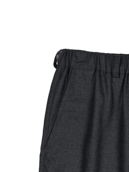 Super160's WORSTED WOOL VIYELLA EASY PANTS｜TOP CHARCOAL