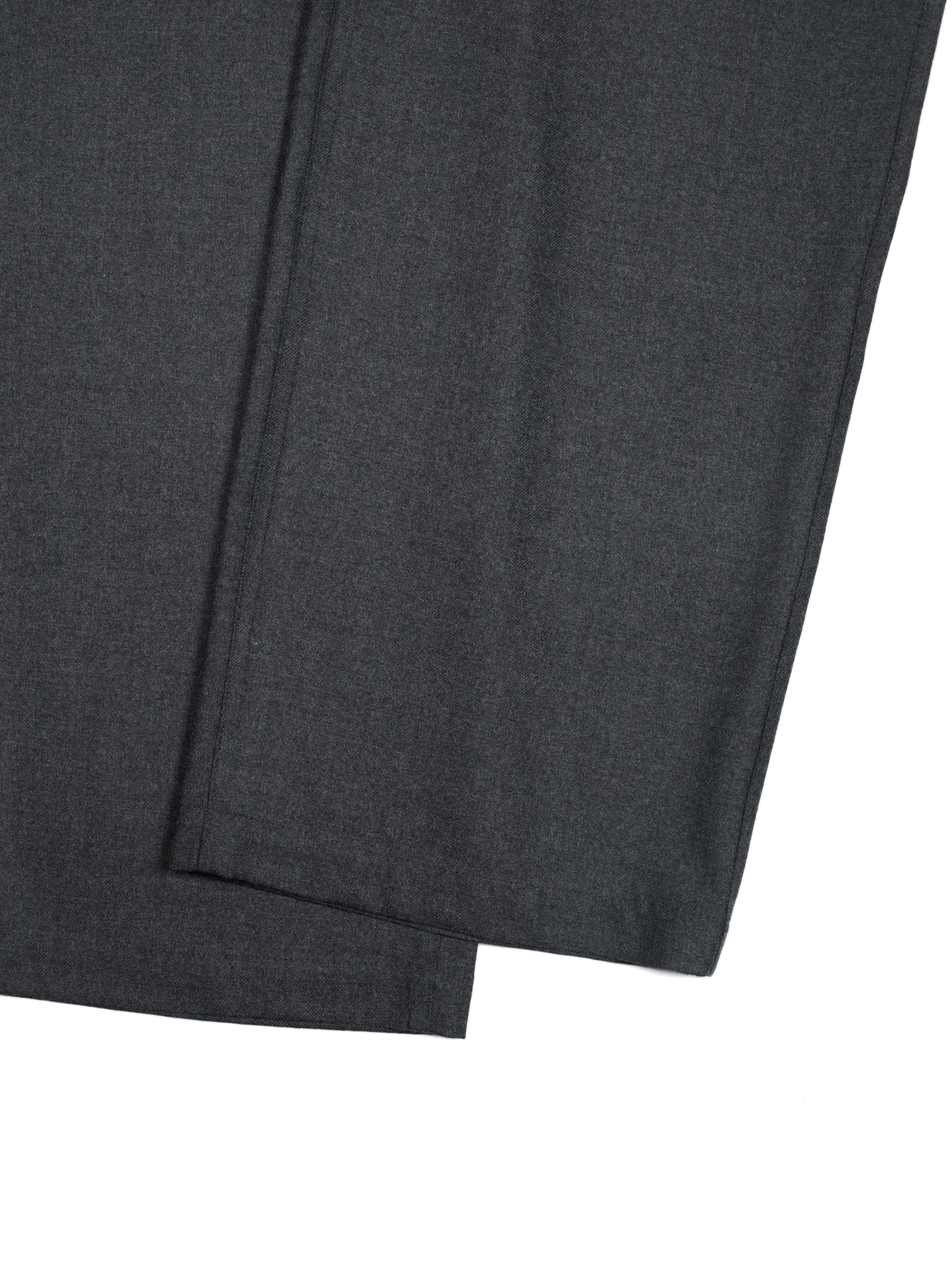 Super160's WORSTED WOOL VIYELLA EASY PANTS｜TOP CHARCOAL