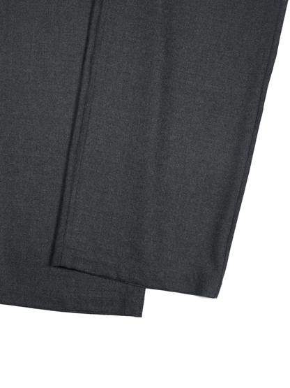 Super160's WORSTED WOOL VIYELLA EASY PANTS｜TOP CHARCOAL