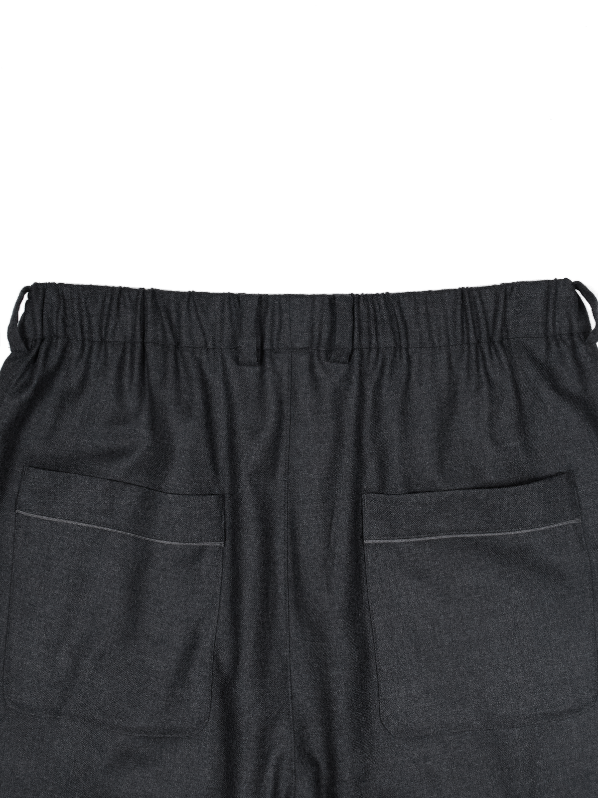 Super160's WORSTED WOOL VIYELLA EASY PANTS｜TOP CHARCOAL