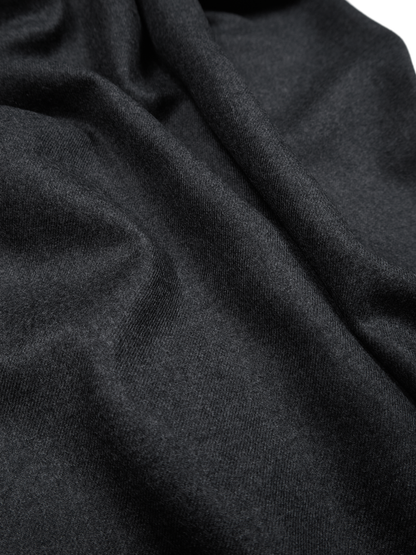 Super160's WORSTED WOOL VIYELLA EASY PANTS｜TOP CHARCOAL